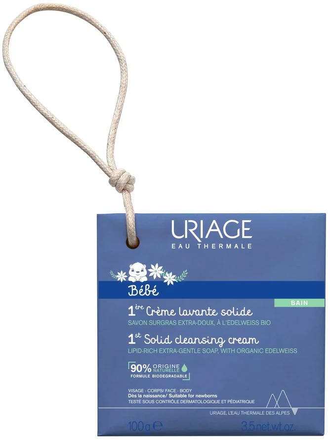 Uriage Bébé 1st kietas valomasis kreminis muilas