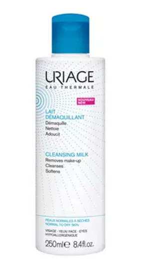Uriage Make-Up Removing Milk makiažo valymo pienelis normaliai ir sausai odai, 250 ml