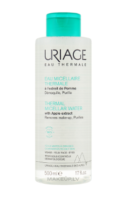 Uriage Thermal Vanduo Purifying Micellar Vanduo micelinis vanduo mišriai ir riebiai odai, 500 ml
