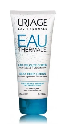 Uriage Eau Thermale Silky Losjonas kūnui drėkinamasis kūno losjonas sausai ir jautriai odai, 200 ml