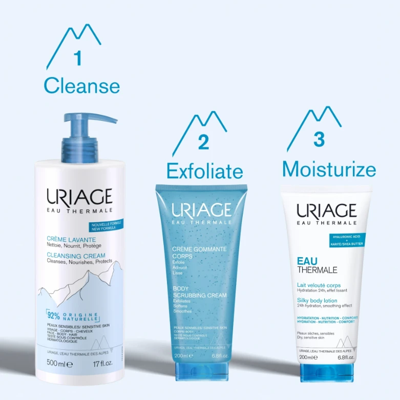 Uriage Eau Thermale Silky Losjonas kūnui drėkinamasis kūno losjonas sausai ir jautriai odai, 200 ml