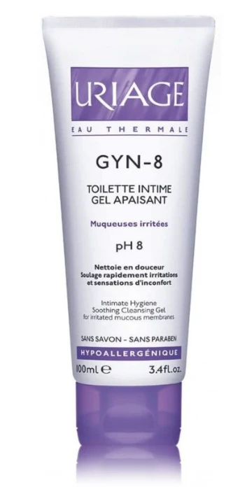 "Uriage Gyn-8" raminamasis valomasis gelis intymiai higienai 100ml