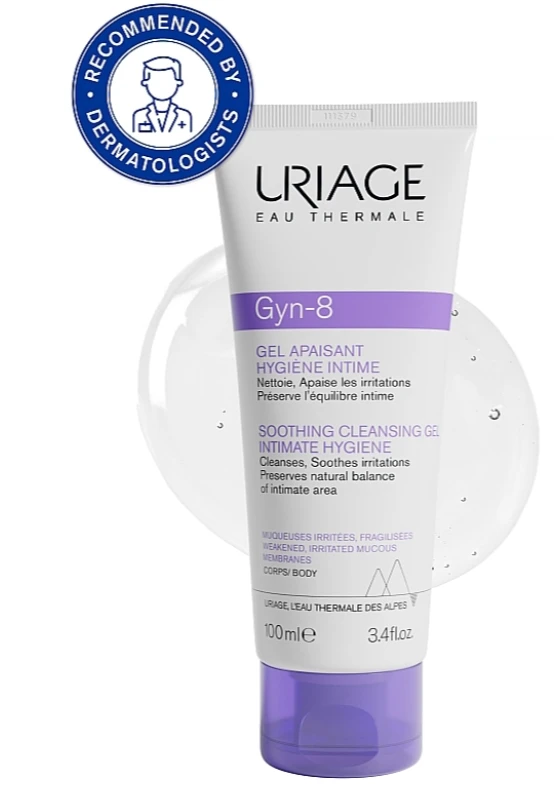 "Uriage Gyn-8" raminamasis valomasis gelis intymiai higienai 100ml