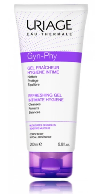 "Uriage Gyn-Phy" intymios higienos gaivinamasis gelis 200ml