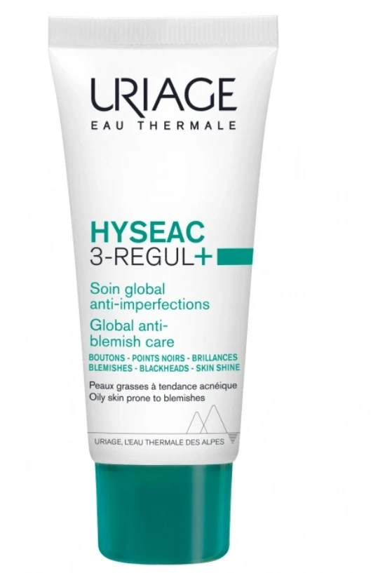 URIAGE veido kremas su atspalviu HYSEAC 3-REGUL GLOBAL, SPF 30, 40 ml
