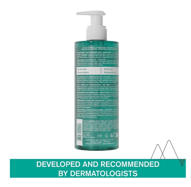 Uriage Hyseac Anti-Blemish Cleansing Gel valomasis veido gelis riebiai odai, 500 ml