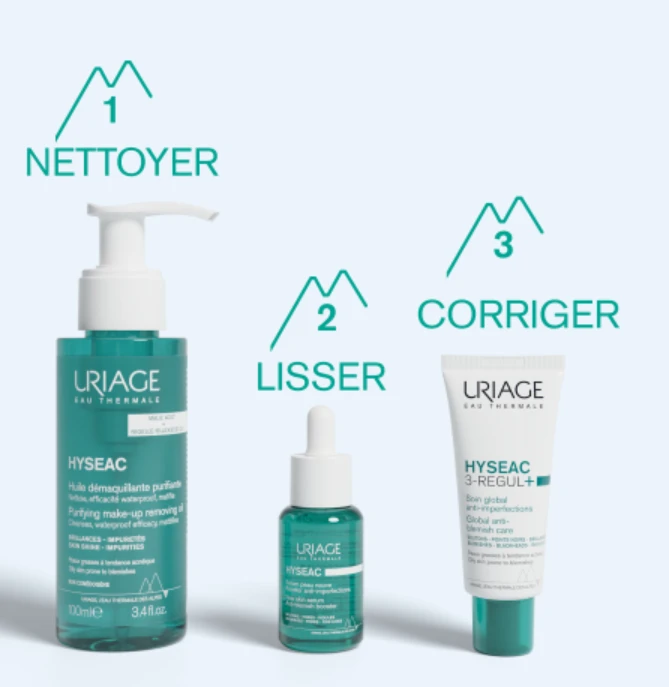 Uriage Hyséac Purifying Oil valomasis aliejus riebiai ir dėmėtai veido odai, 100 ml