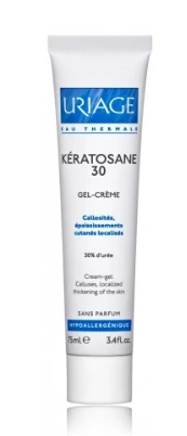 Uriage Kératosane 30 Kreminis-Gel gelis-kremas kūno odai, 75 ml
