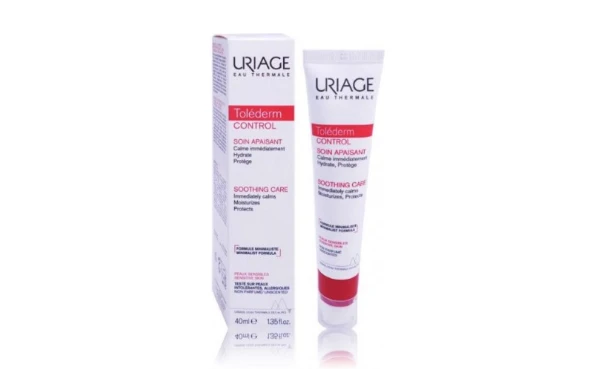 Uriage Tolederm Control Soothing Care raminantis veido kremas jautriai odai, 40 ml