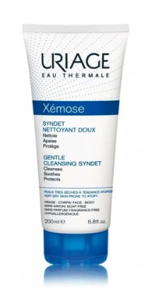 Uriage Xémose Gentle Cleansing Syndet Dušo želė valomasis kremas-gelis, 200 ml