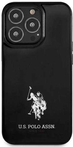Us Polo Assn US Polo USHCP13XUMHK Apple iPhone 13 Pro Max 6,7″ juodos spalvos kietas dėklas Horses Logo