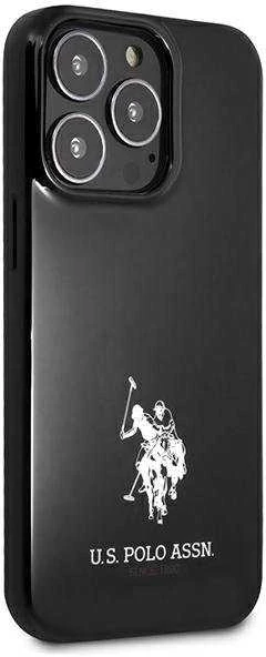 Us Polo Assn US Polo USHCP13XUMHK Apple iPhone 13 Pro Max 6,7″ juodos spalvos kietas dėklas Horses Logo