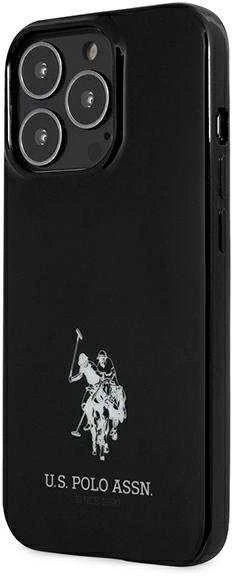 Us Polo Assn US Polo USHCP13XUMHK Apple iPhone 13 Pro Max 6,7″ juodos spalvos kietas dėklas Horses Logo