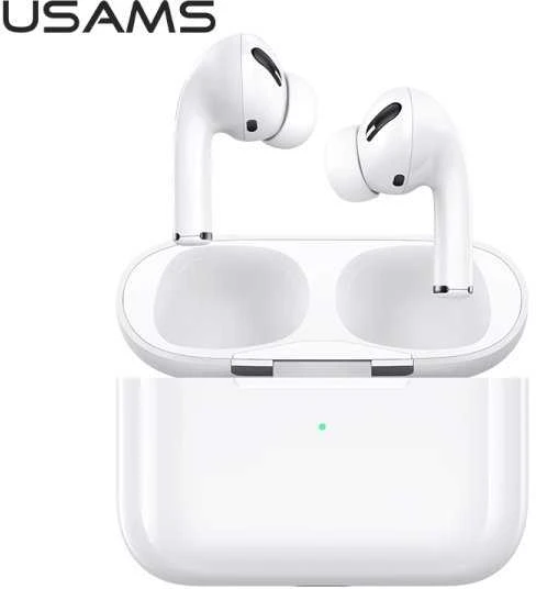 USAMS ausinės Bluetooth 5.0 TWSEmall Series belaidės baltos spalvos BHUYM01 (US-YM001)