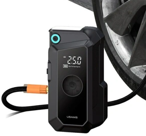 USAMS Jumpstarter Powerbank 8000mAh + built-in flashlight juodos spalvos ZB287