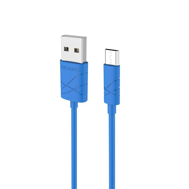 Usams U-GEE Universal micro USB 1m Mėlyna