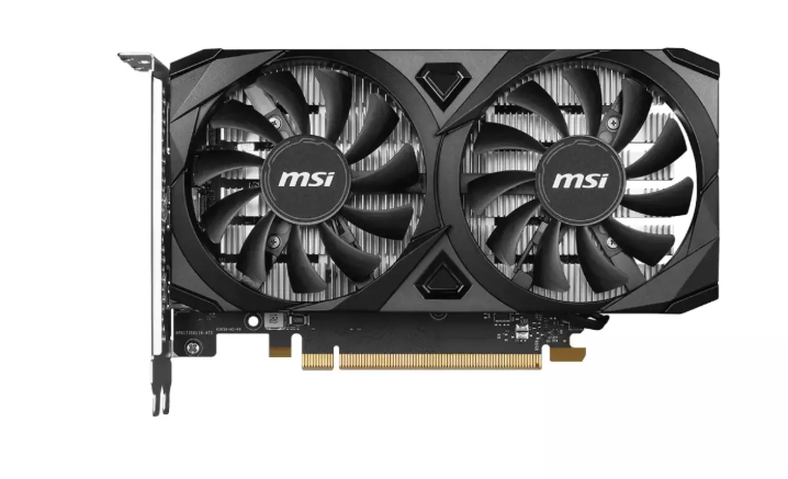 Vaizdo plokštė MSI NVIDIA GeForce RTX 3050 Ventus 2X E OC, 6 GB GDDR6, 96 bit, PCIE 4.0 16x, Dual Slot Fansink