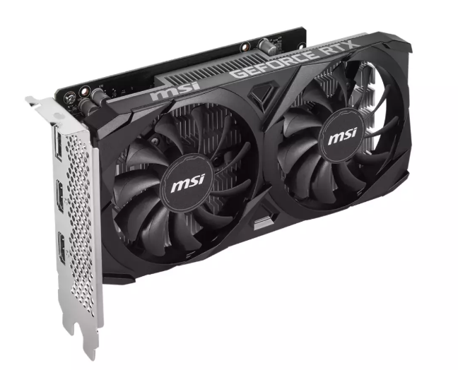 Vaizdo plokštė MSI NVIDIA GeForce RTX 3050 Ventus 2X E OC, 6 GB GDDR6, 96 bit, PCIE 4.0 16x, Dual Slot Fansink