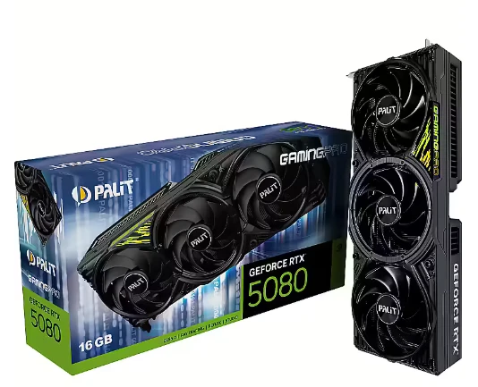 Vaizdo plokštė Palit GeForce RTX 5080 GamingPro V1 NVIDIA 16 GB GDDR7
