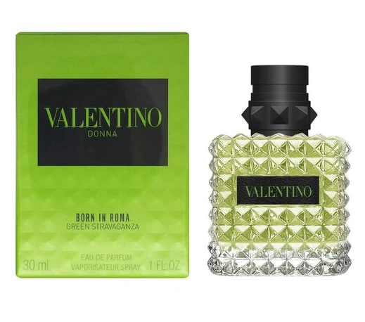 Valentino Donna Born In Roma Žalias Stravaganza EDT tualetinis vanduo moterims, 30 ml