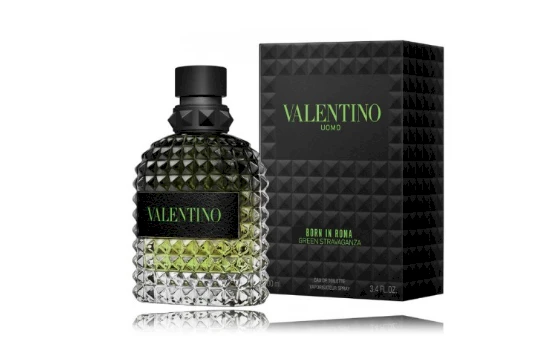 Valentino Uomo Born In Roma Žalias Stravaganza EDT tualetinis vanduo vyrams, 100 ml