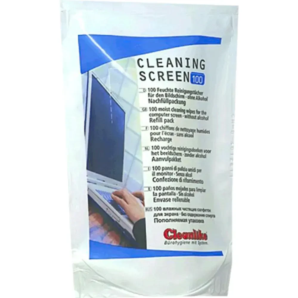 Valiklis „Cleanlike“ TFT/LCD valymo servetėlės, 100 vnt.
