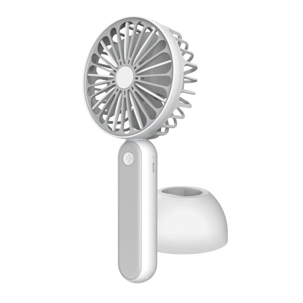 Ventiliatorius Platinet rechargeable fan 1200mAh, baltas/pilkas (45246)