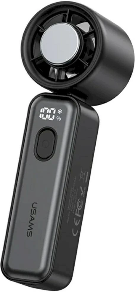Ventiliatorius „Wiatrak USAMS Ice-Cooling Digital High Speed 2000mAh“ juodas