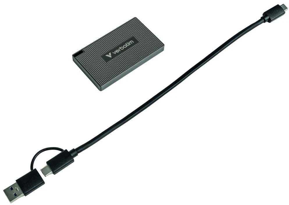 Kietasis diskas Verbatim Mini Diskas SSD 512GB USB-C 3.2 + kabelis USB-C/USB-C-USB-A 32030