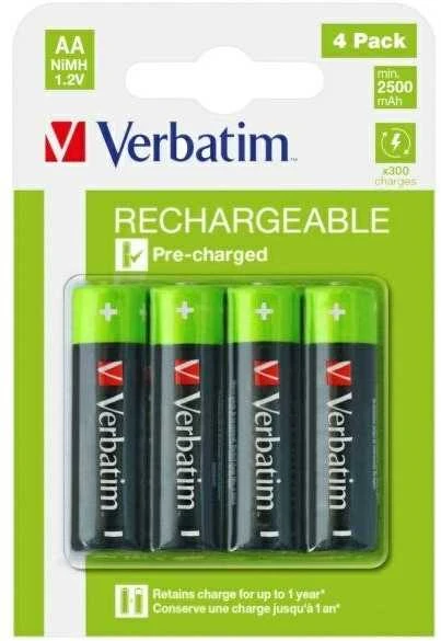 Verbatim 49517 Įkraunama baterija AA 2500mAh 4vnt