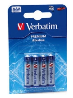 Verbatim AAA baterijos, 4 vienetų pakuotė