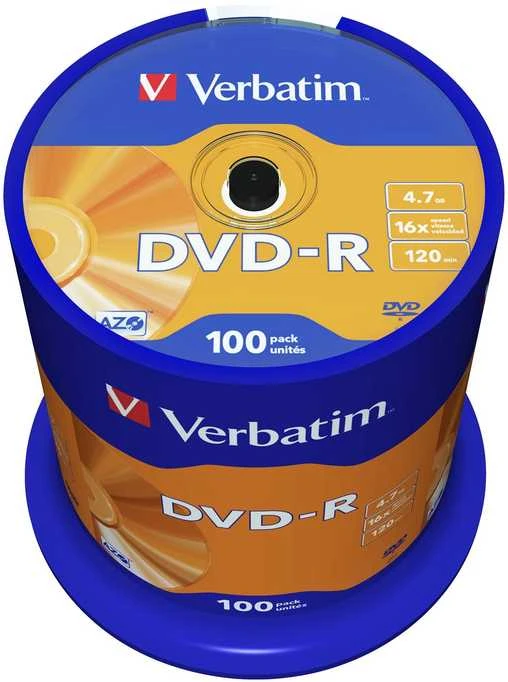 Verbatim DVD-R Matt Sidabrinis 4,7 GB 100 vnt