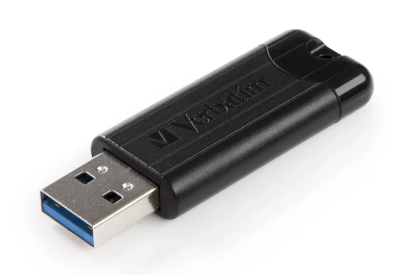 Verbatim PinStripe USB atmintukas 64 GB USB A tipo 3.2 Gen 1 (3.1 Gen 1) Juoda