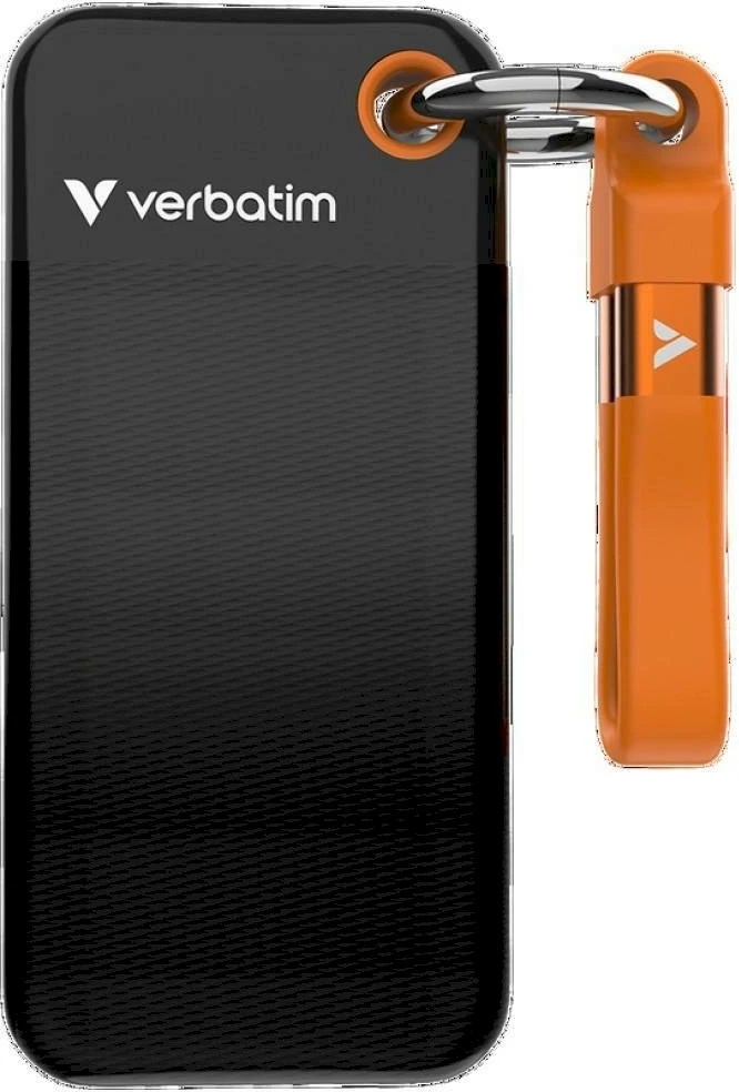 Dysk Zewnętrzny Verbatim Pocket SSD 128GB USB-C 3.2 gen.2 juoda-oranžinė 32435