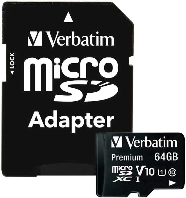 Atminties kortelė Verbatim Micro SDXC 64GB Class 10 su adapteriu