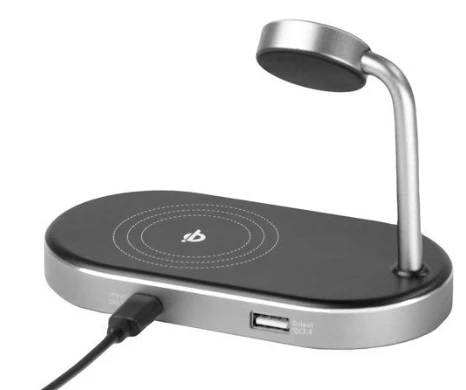 Verbatim WCS-02 3in1 Qi MFi Wireless Apple+QC 3.0 įkroviklis mažmeninė prekyba