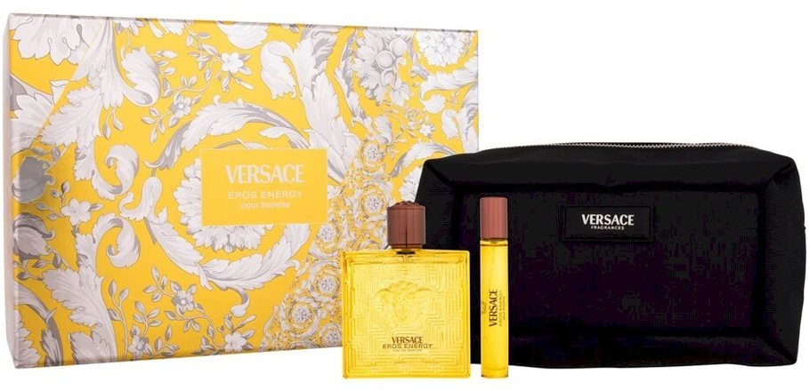 Versace Eros Energy rinkinys vyrams (EDP, 100 ml + EDP, 10 ml + kosmetinė)