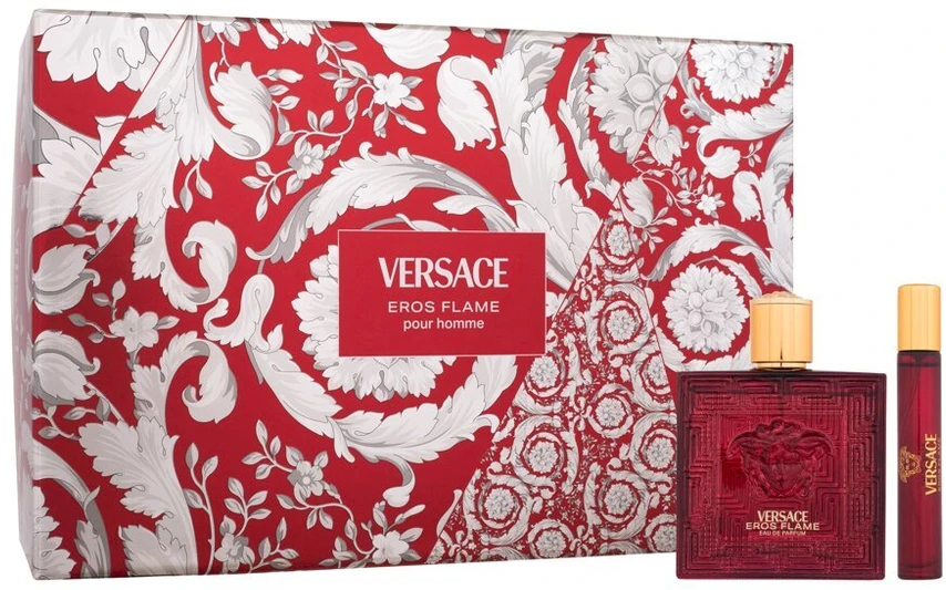 Versace Eros Flame EDP Purškiklis 100ml Set 3 Pieces