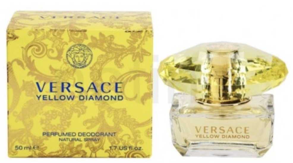 Versace Geltona Diamond purškiamas dezodorantas moterims, 50 ml