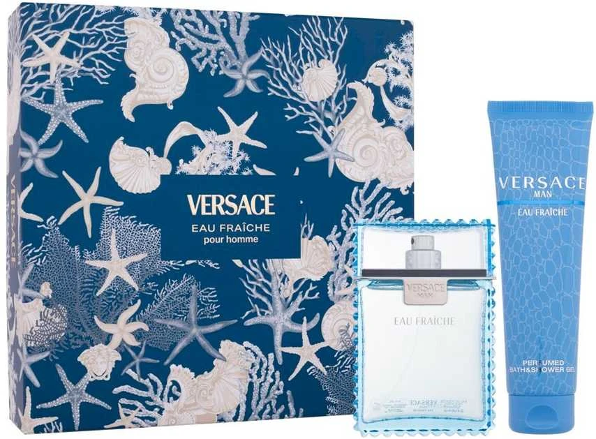 Versace Man Eau Fraiche EDT rinkinys vyrams (EDT 100 ml + Dušo želė 150 ml)