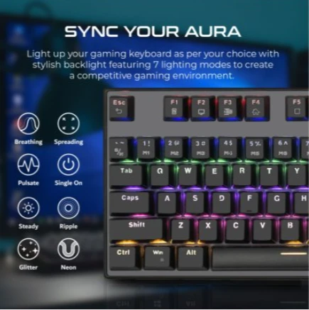 Klaviatūra Vertux Tactical Mechaninė