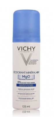 "Vichy" mineralinis dezodorantas purškiklis 48H (mineralinis dezodorantas ) 2 x 125 ml