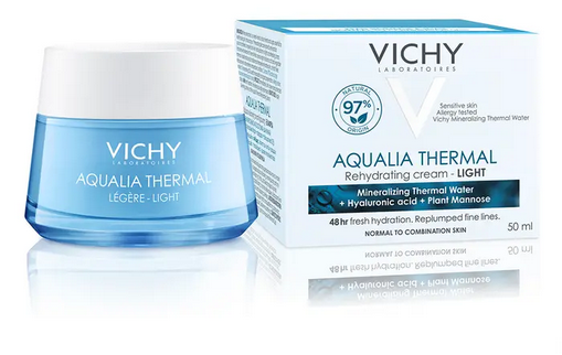 Vichy Aqualia Thermal Moisturizing Light Kreminis drėkinamasis veido kremas sausai odai 50ml