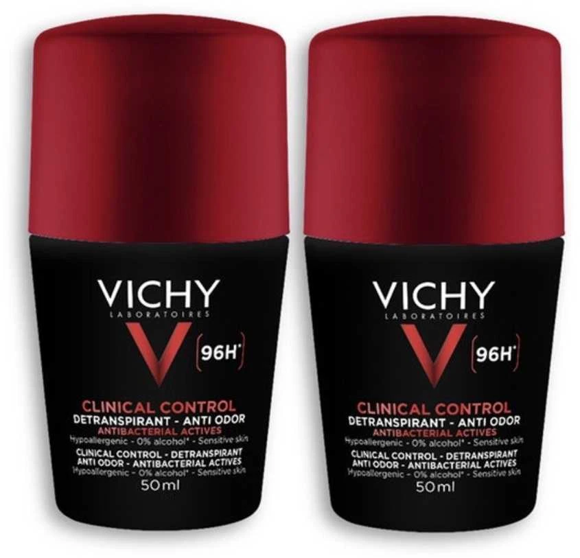 Vichy Homme 96h rutulinis dezodorantas, 2 vienetų rinkinys