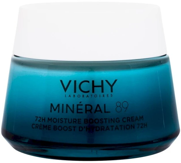 Vichy Minéral 89 72H Moisture Boosting Kreminis drėkinantis veido kremas visiems odos tipams, 50 ml