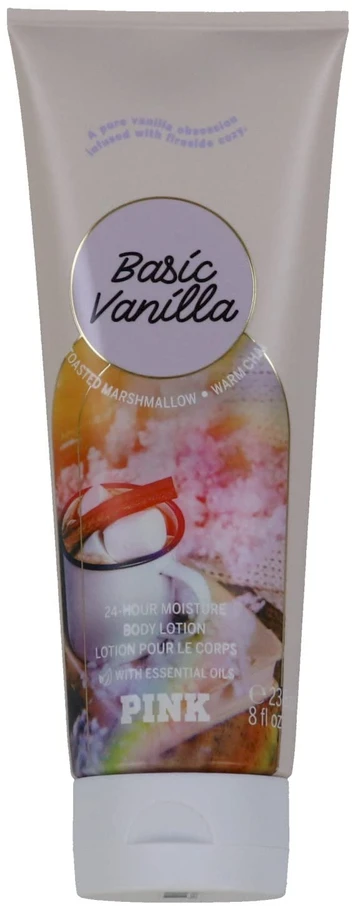 Victoria Secrets Victoria's Secret Rožinė Basic Vanilla Losjonas kūnui kūno losjonas, 236 ml