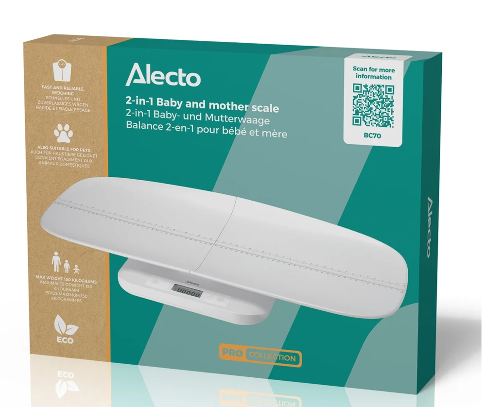 Alecto naujienos! Alecto kūdikių svarstyklės BC70