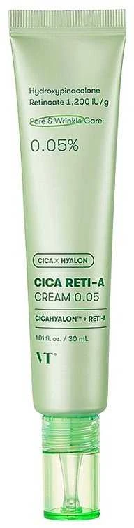 VT Cosmetic Cica Reti-A Cream 0,05 Intensyvaus poveikio veido kremas su retinoliu, 30 ml