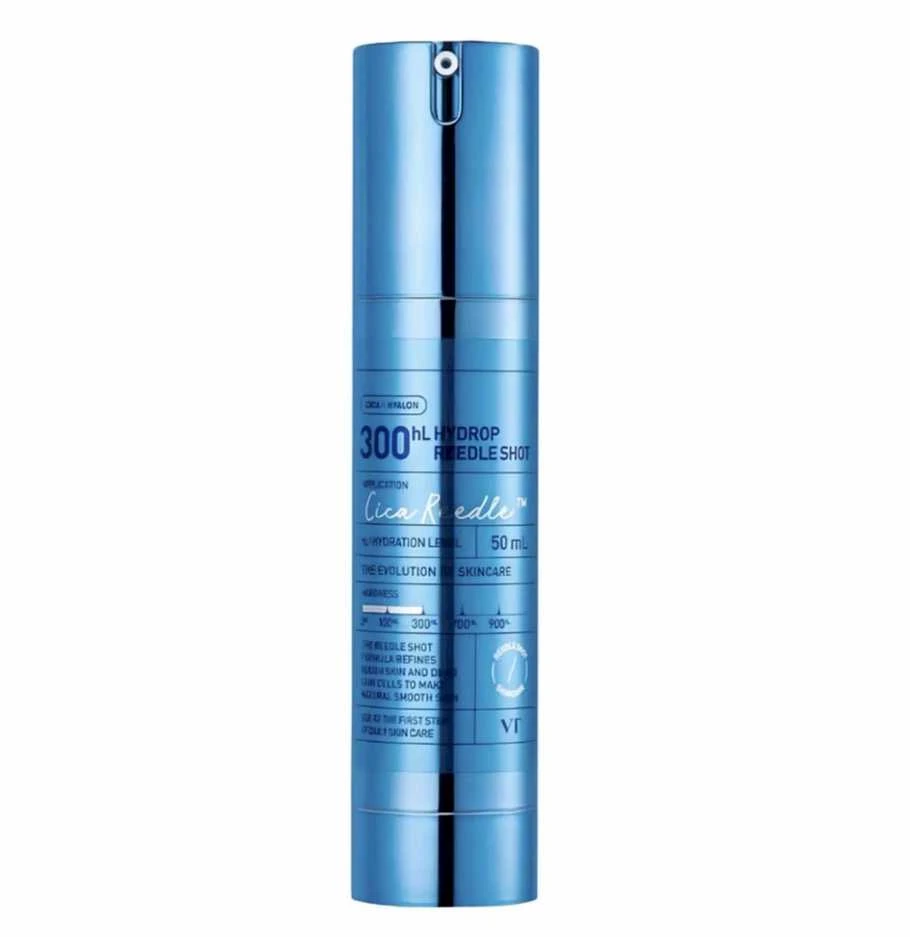 VT Cosmetics Hydrop Reedle Shot 300 hL aktyvaus poveikio drėkinamoji priemonė veidui, 50 ml