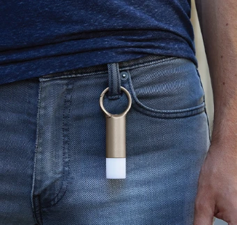 Lexon Nomaday Flash LED Keychain pilka/gun LL137X